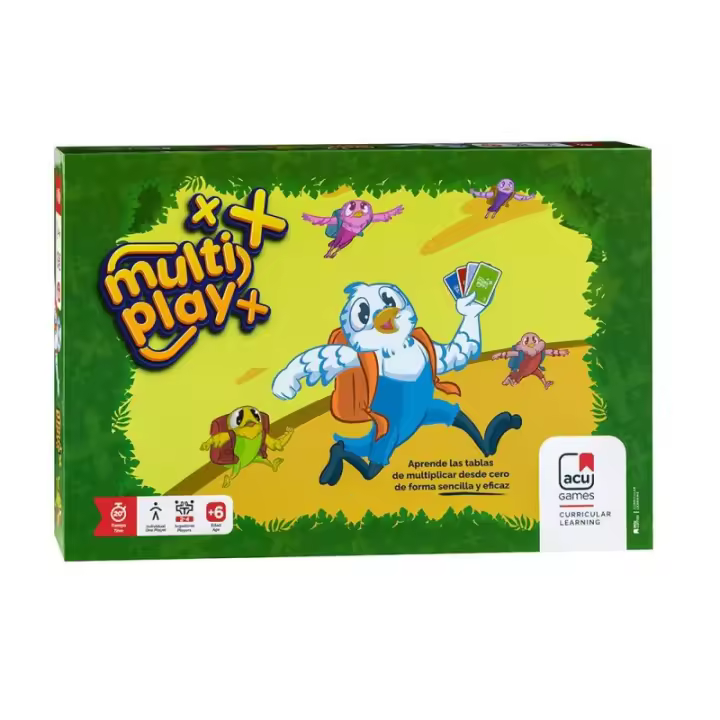 MultiPlay - Juego de Mesa Infantil Familiar de Matemáticas Aprender Tablas de Multiplicar - 1