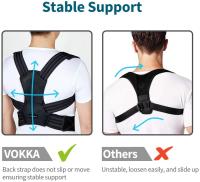 Corrector De Postura Ajustable Transpirable Soporte Para Espalda Y Columna Lumbar Alivia El Dolor Previene La Formación De Hombros De Terciopelo - details 2