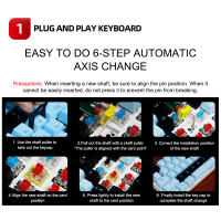 Teclado Mecánico Romoral Con Interruptores Lineales Y Táctiles Silentes Rojos Y Marrones Compatible Con MX Switch Para Escritorio - details 3