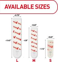 16 Pcs 3M Command Poster Strips Para Colgar Pósteres Sin Dañar La Pared Herramientas No Necesarias Decoración Para El Hogar - details 3
