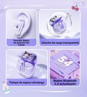 Sanrio Auriculares Inalámbricos Bluetooth 5.4 BL02 Con Control Táctil Reducción De Ruido Longitud De Duración De La Batería Cute Kuromi My Melody - details 1