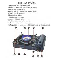QBAK Cocina De Gas Portatil Blue Ideal Para Camping - details 0