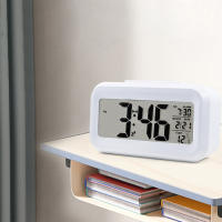 Reloj De Alarma Digital Con Sensor De Temperatura Interior Luz Sensor Desplazamiento De 12/24H Display Retroiluminado Para Dormitorios Escritorio De Oficina - details 6