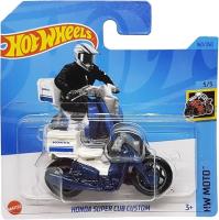 MATTEL : Hot Wheels - Honda Super Cub Custom - HW Moto 5/5 - HKK33 - Short Card - Motocicleta - Azul oscuro metálico - Edad recomendada mayores de 3 años - details 0