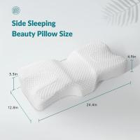 Almohada Para Dormir De Lado Antiarrugas Y Antienvejecimiento Almohada De Memoria Para Prevenir Dolor En El Cuello Y Hombros - details 7