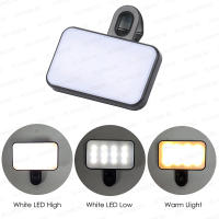 Luz De Auto Fotografía Portátil Ajustable En 3 Colores Para Smartphone Laptop IPad Video Conferencia Vlog Adaptador De Energía DC - details 0