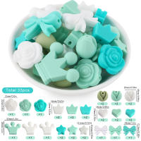 Nuevos Bolas De Silicona Con Diseño De Cactus Y Hojas Para Creación De Joyería Manual DIY Kit De Accesorios Para Collares Pulseras Y Llaveros - details 17