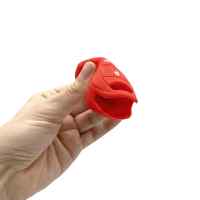 Banner - Funda silicona mando llave coche 3 botones compatible con Peugeot Rojo