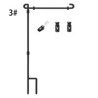 Palo De Bandera De Metal Resistente Al Clima Para Exteriores Con Accesorios Adecuado Para Banderas De Jardín Y Courty - details 6