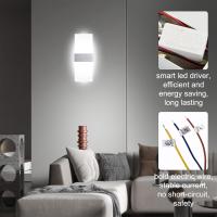 Aplique de pared Interior de 12W, aplique Modern LED, dormitorio, pasillo, Sala de estar, Superior de las escaleras - details 2