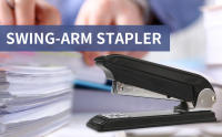 Eagle Swing-Arm Swivel Stapler Capacidad De 12 Hojas Especializado En Encuadernación Negro Material Metálico Tamaño Normal - details 0
