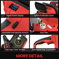 motosierra eléctrica sin escobillas de 16 pulgadas motosierra recargable de litio motosierra de mano para exteriores motosierra de alta potencia para trabajar la madera sierras de tala - details 3