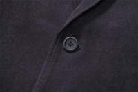 Otoño e Invierno nueva moda abrigo de lana de un solo pecho para hombres corto casual color sólido versátil abrigo delgado para hombres - details 12
