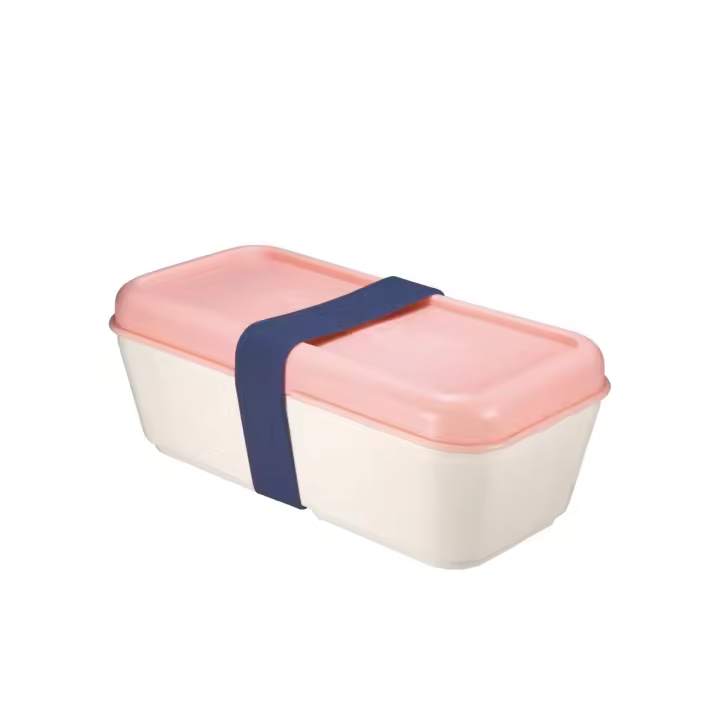 MILAN Fiambrera rectangular 0,75 L, colección 430 since 1918, tapa rosa - 1