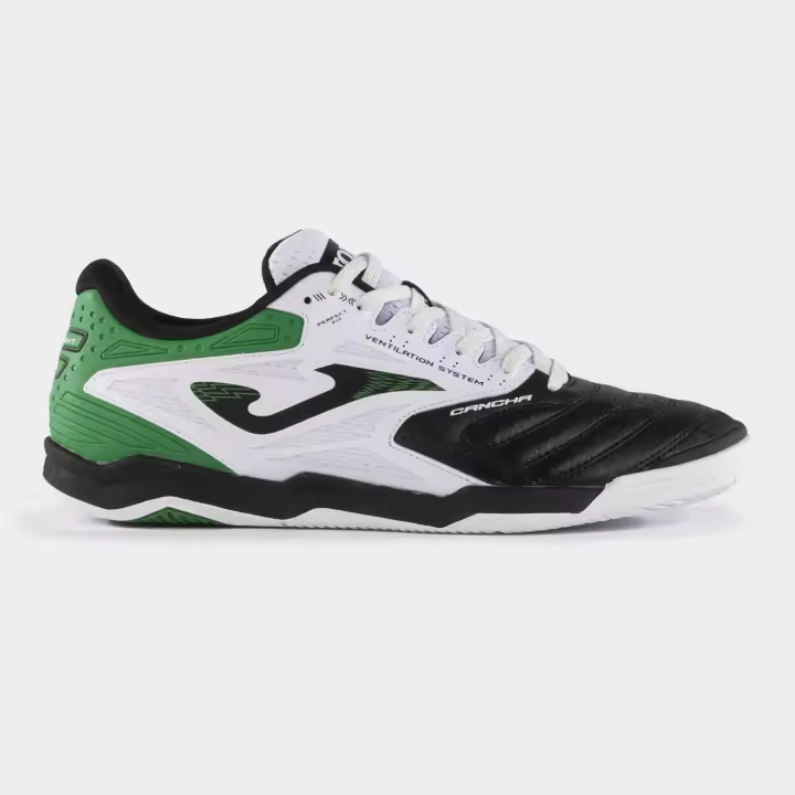 Zapatilla de Fútbol Sala Joma Cancha 2401 Black White - 1