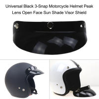 Visera Universal Negra Para Casco De Motocicleta Con 3 Botones Protección Solar Y Sombrilla Anteojos De Moto - details 1