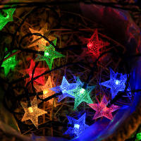 Luces De Cadena Solar Estrella 8 Modos Brillo Encantador Impermeable Para Jardín Exterior Árbol De Navidad Valla Balcón Decoración - details 12