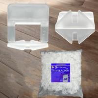 Lacosvi Clips Niveladores de Piso y azulejos De 1mm, de Ancho Incluye 1000 Piezas Separadoras de Junta, Sistema de nivelación sin Labios para profesionales del Alicatado y Bricolaje - details 0