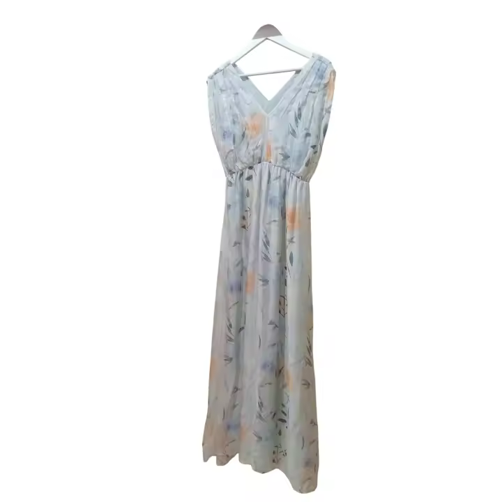 Fracomina vestiddo para mujer,cuello en V,bonito estampampado floral - 1