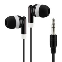 100pcs Auriculares Desechables 3.5MM Estéreo In-ear Cableados Para Museo Escuela Biblioteca Autobús Tren Avión Regalo De Empresa - details 1