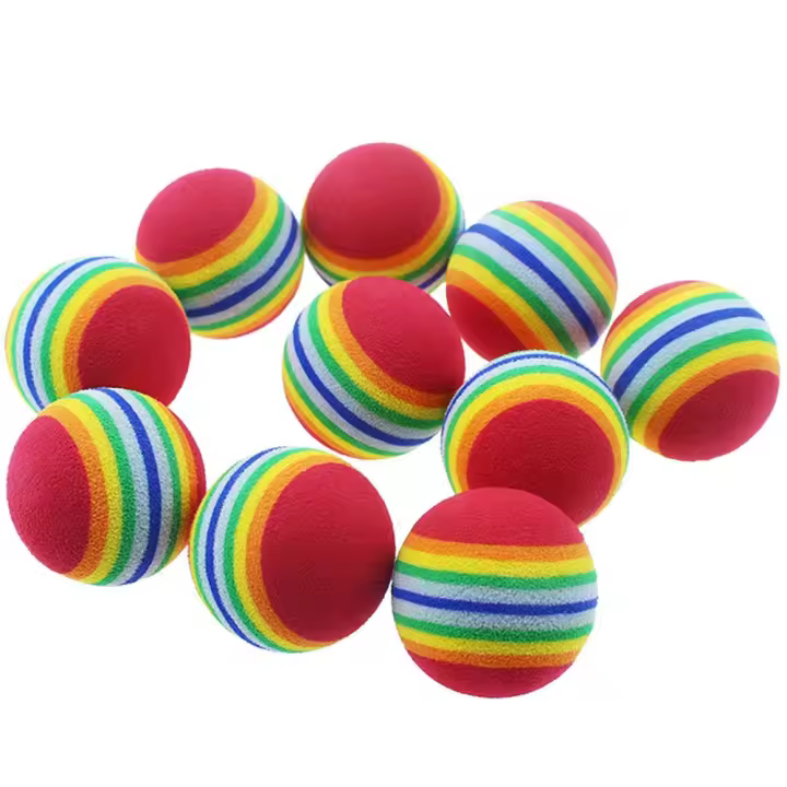 Juguete Para Gatos Interactivo Bola De Esponja Suave Para Mascotas Internas Juguete Favorito Para Gatos Juguetes De Persecución Silenciosa Para Gatos - 1