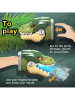 Guantes De Spraying Dinosaurio Eléctrico Con Cabeza De Dinosaurio Y Bocaza Móvil Ojos Luminosos Y Sonido De Rugido Regalo Para Niños Y Niñas - details 1