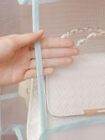Bolsa De Almacenamiento Para Bolso Cubierta Antipolvo Transparente Organizador Colgante Para Armario Habitación Dormitorio - details 7