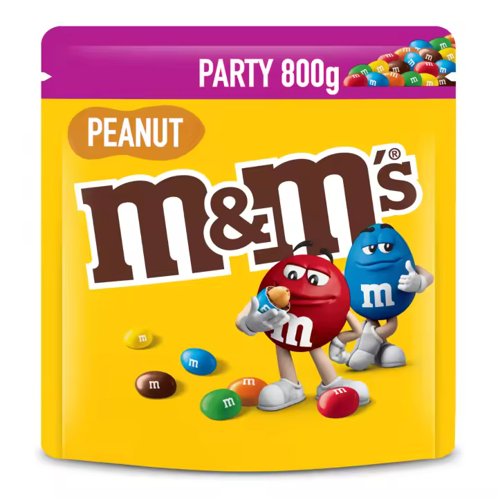 M&M's bolitas de Cacahuetes y Chocolate con Leche, 800g - 1