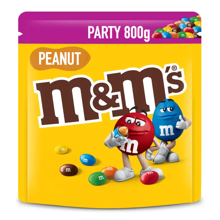 M&M's bolitas de Cacahuetes y Chocolate con Leche, 800g - 1