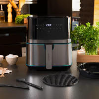 Freidora de Aire sin Aceite 5,5L Cecotec Cecofry Full InoxBlack 5500 Pro. 1700 W, Dietética y Digital, Panel Táctil, Acabados en Acero Inox, Tecnología PerfectCook, Termostato, 8 Modos - details 6