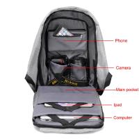 Mochila antirobo para hombre, Bolsa impermeable para portátil de 15,6 pulgadas, Mochila Escolar de gran capacidad, de diseño - details 5
