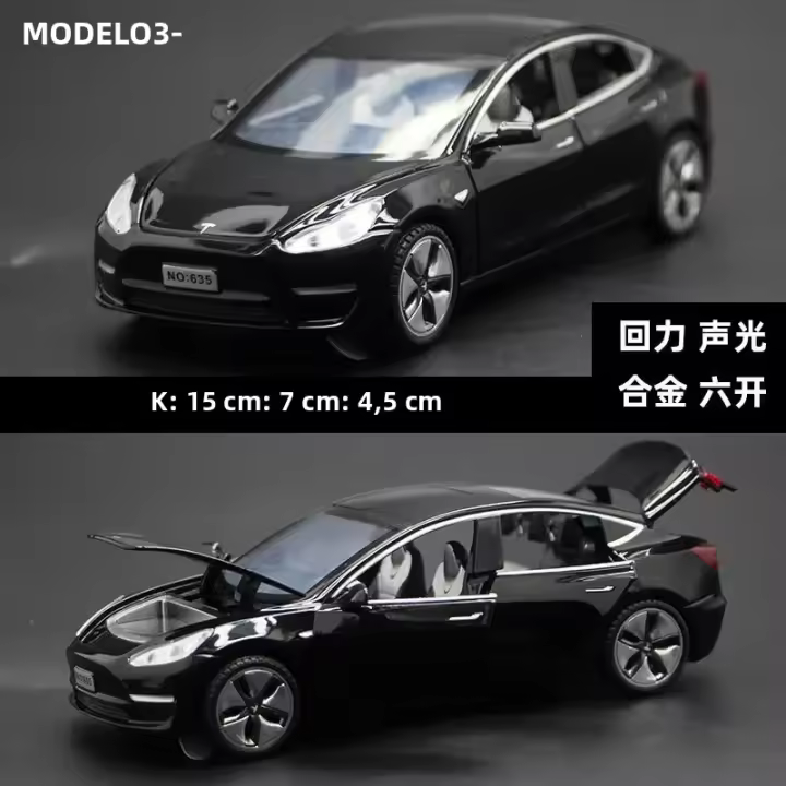 Modelo De Coche Tesla Modelo 3 De 1:32 En Aleación Juguetes Para Niños Regalos Para Niños Juguetes Educativos Para Niños Mayores De 14 Años - 1