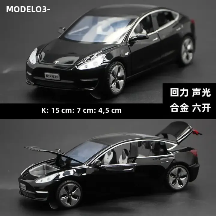 Modelo De Coche Tesla Modelo 3 De 1:32 En Aleación Juguetes Para Niños Regalos Para Niños Juguetes Educativos Para Niños Mayores De 14 Años - 1