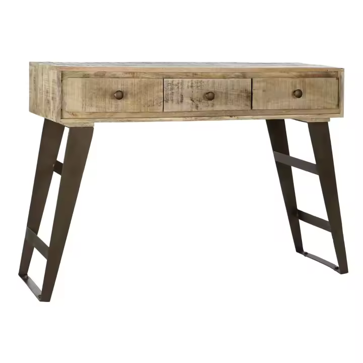 Consola Mango Metal 130X40X89 Natural Natural - Fijalo - El mejor complemento para tu hogar. - 1