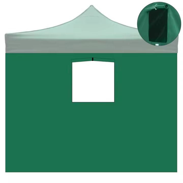 Cubierta lateral waterproof Green DE 3x2MT with Ventana para Cenador plegable de 3x3mt - 1