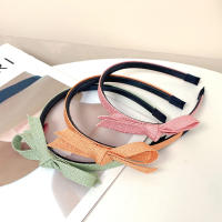 Diadema Antideslizante De Doble Capa Con Lazo Lateral Minimalista Y Moderna Para Mujer Diadema De Compresión Para El Cabello - details 3
