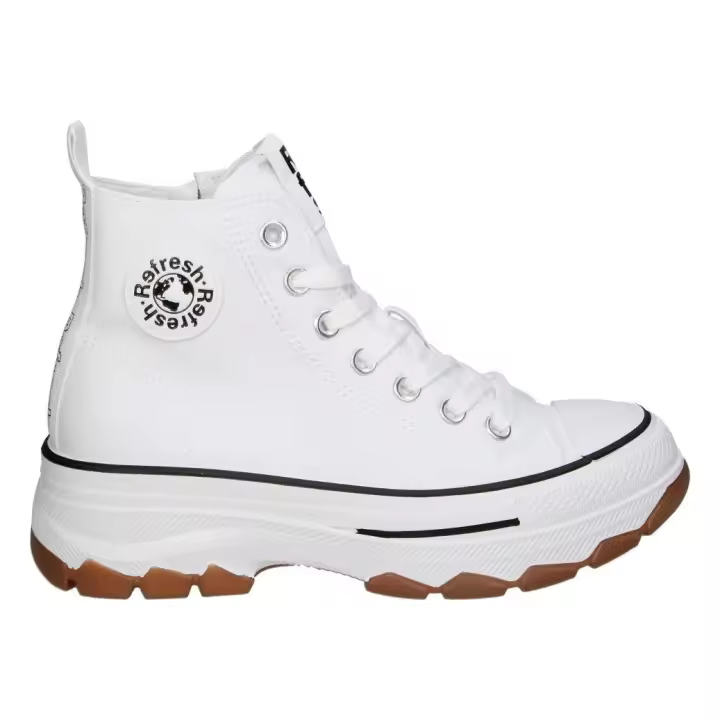 REFRESH | Zapatillas Refresh para Mujer – Zapatillas con Plataforma – Zapatillas en Color Blanco – Zapatillas Veganas – Estilo Casual – Estilo Urbano – Cómodas y de Alta Calidad – Modelo 171919 - 1