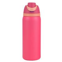Termo Doble Capa De Acero Inoxidable 24/32oz Con Manija Termo Aislado Espacial Kettle Taza Deportiva Botella De Agua Tumbler - details 46