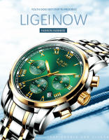 Reloj De Hombre LIGE 2024 Chronógrafo Deportivo De Lujo Marca Relojes De Cuarzo Acero Inoxidable Impermeable Con Manos Luminosas Y Calendario Completo - details 0
