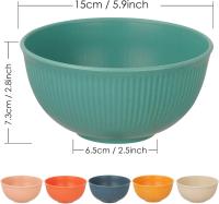 Cuencos para Cereales, juego de 6, cuencos de desayuno irrompibles, ensaladeras de gran capacidad de 24 oz - details 0