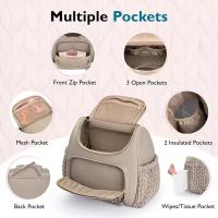 MOV-Bolsa de pañales para Mamá, mochipa para pañales, mochila para Mamá, mochila de viaje para Mamá, cambiador con bolsillo lateral - Gran capacidad, múltiples compartimentos, organizador de biberones, bolsillo térmico, impermeable, ligera, práctica - details 1