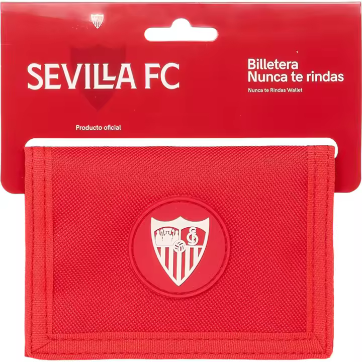 SAFTA | BILLETERA CON CABECERA SEVILLA FC - Producto con Licencia Oficial - Material Duradero y Resistente - 1