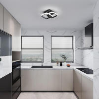 Lámpara De Techo Moderna En Metal Tres Tonos Para Sala De Estar Pasillo Balcón Decoración Del Hogar Incluye Bombillas Fuente De Alimentación AC 85-265V - details 6