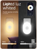 Lámpara De Pared Inteligente LED WiFi Tuya Con Sensor De Movimiento PIR Luz Nocturna Blanca Cálida Y RGB Control Remoto Por App Compatible Con Alexa Y Google Home - details 2