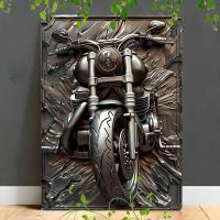 1Pc Arte De Motocicleta Vintage En Metal Para Decoración De Pared Ideal Para Cafeterías Cueva De Hombre Bares Jardín Habitaciones Clubes Gimnasio Garage - details 4