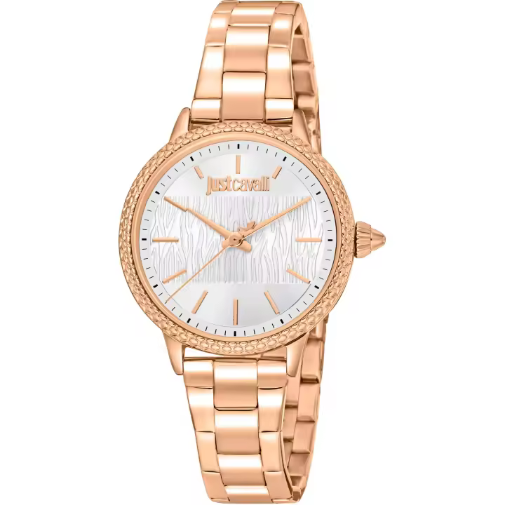 Reloj de pulsera Just Cavalli Animalier Miraggio - JC1L259M0075 correa color: Oro rosa Dial Gris plata Mujer - 1