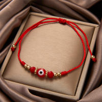 Pulsera Turca Con Ojo Maléfico Para Hombres Y Mujeres Hecha a Mano Con Hilo Tejido Y Cuentas De Cristal Para Parejas Joyería De Moda - details 9