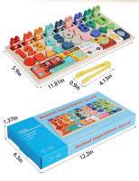 Juguetes Montessori Para Niños Y Niñas Juego De Pesca De Formas Y Números Rompecabezas De Animales Para Ejercitar Las Habilidades Motoras Finas Edad Recomendada 3-6 Años - details 8