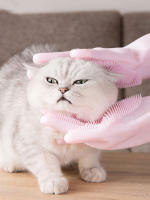 Accesorios De Baño Para Gatos Cepillo De Limpieza Silicona Guantes Antirrascas Y Antibites Productos De Baño Para Mascotas Teddy - details 2
