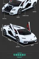 Lamborghini Countach LPI 800-4 Modelo De Coche De Aleación De Metal a Escala 1:24 Con Sonido Y Luz Juguete De Colección Para Niños - details 2